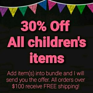 30% off childrens items!!